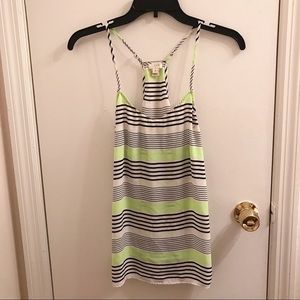 J. Crew Neon Green Accent Tank